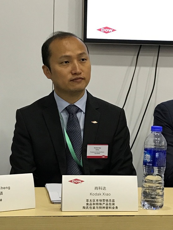 肖科達:陶氏包裝與特種塑料業務食品和特殊產品包裝亞太區市場營銷總監